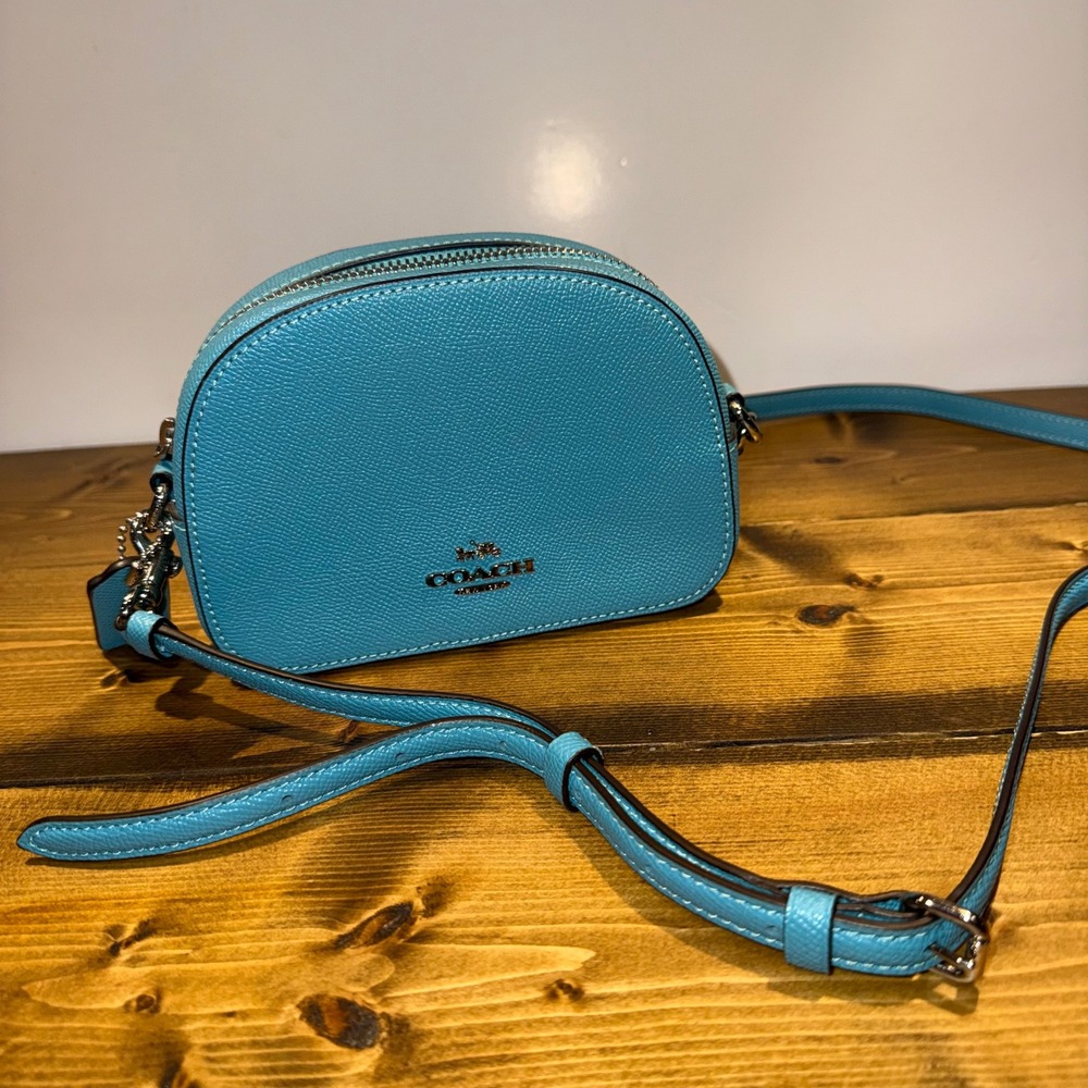 Coach Serena Mini Crossbody‎ Bag Aqua Blue Dome Camera Bag